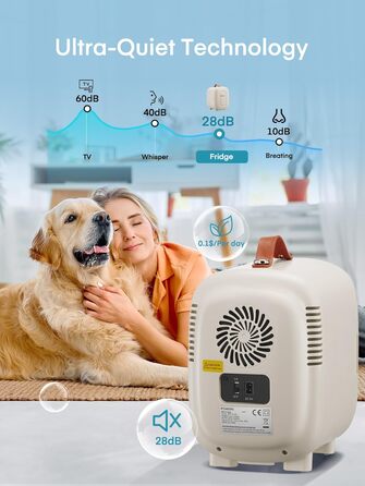 Mini холодильник FOHERE 5 літрів: для напоїв та догляду за шкірою, USB живлення, 220V/12V, білий