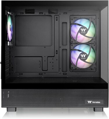 Thermaltake View 270 Plus WS: Корпус ПК Midi-Tower ATX з темперованим склом, дерево, 3х120mm ARGB вентилятори, USB-C, підтримка радіатора 360mm, білий