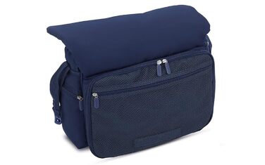 Дитяча сумка для мами та тата Inglesina My Baby Bag чорна, багатофункціональна пеленальна сумка з термовідділенням та органайзером