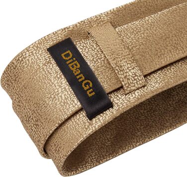 Краватка однотонна для чоловіків DiBanGu, шовкова краватка та нагрудна хустинка, комплект з краваткотримачем для весілля та свят, золото