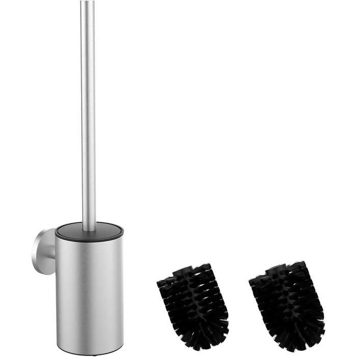 Набір для чищення унітазу з нержавіючої сталі 304, комплект з 2 насадками (круглі, срібні)