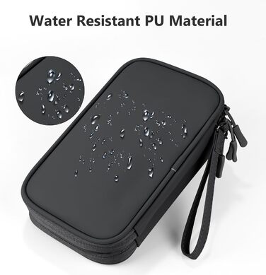 Органайзер для подорожей DDgro Elektronik, водонепроникна сумка для аксесуарів, чорний, розмір L