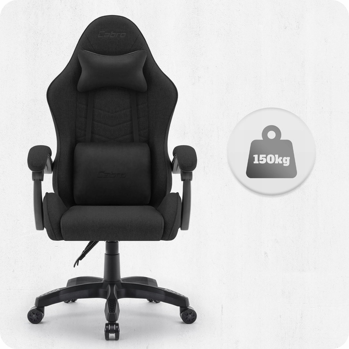 Ігрове крісло Cabro C500, тканина, чорне
