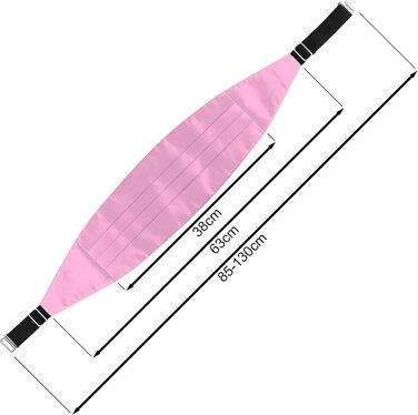 Комплект підтяжок та краватки-метелика з нагрудною хусткою для смокінга, рожевий – 3 шт.