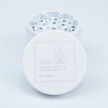 Керамічна гриндер-рушниця 420 Society Premium, 4-частинна, нанокераміка, антипригарна, біла, набір для догляду