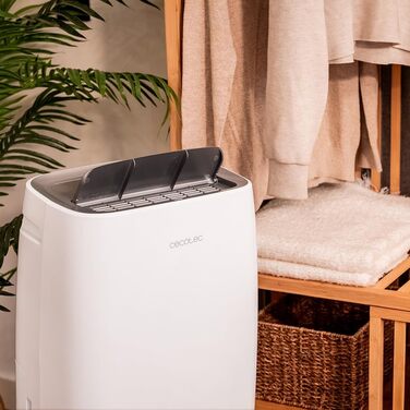 Зволожувач повітря Cecotec BigDry Series 2000: 750 мл/день, резервуар 0.6-2 л, 2 швидкості, 2 режими, площа до 25 м², функція очищення. (2000 Essential), білий
