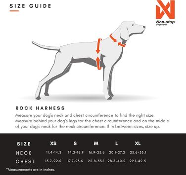 Шлейка для собак Non-Stop Dogwear Rock Harness, розмір M, чорний колір