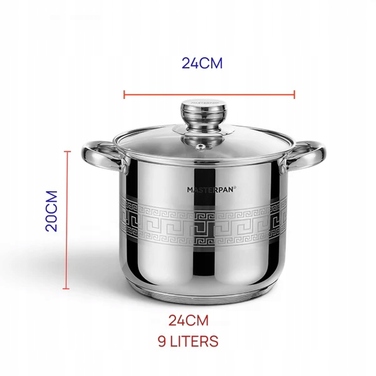 Традиційна каструля Masterpan, 9 л