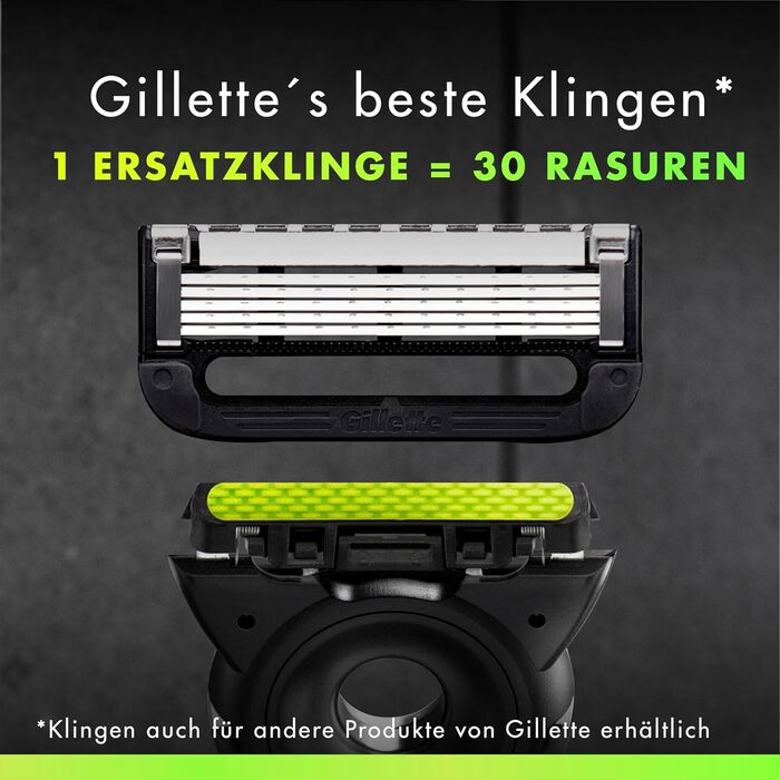 Чоловіча бритва Gillette Labs, сталевий металевий корпус, сірий колір, 1 шт