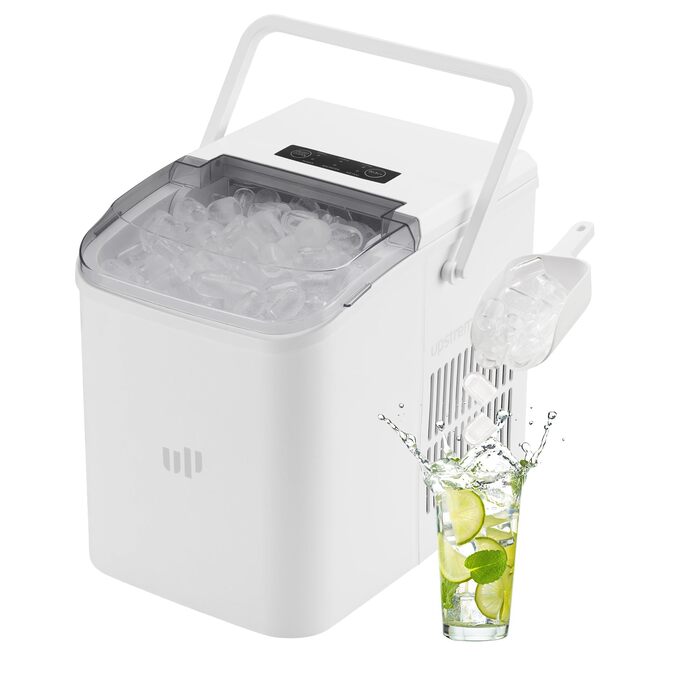 Машина для приготування льоду Upstreman BI12, біла: швидке охолодження, автоматичне очищення, для дому, офісу