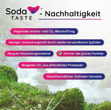 Набір Mysoda Woody: Газований напій з дерева, пластикова пляшка 1л, 2 балончики CO2 (Classic, Apfel)