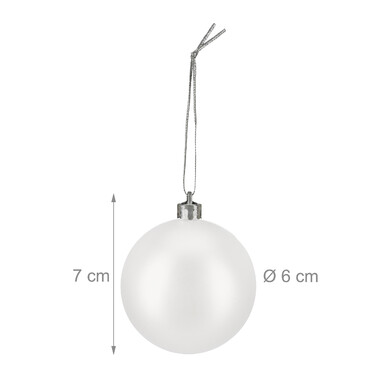 Relaxdays Set of 100 Christmas Baubles