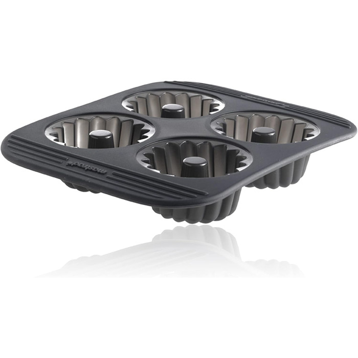 Mastrad F41474 Gugelhupf Baking Molds, Silicone, Grey, 6 x 27 x 21 cm