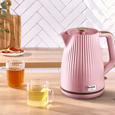 Бездротовий електрочайник TEFAL Loft KO2517, 2400 Вт, рожевий