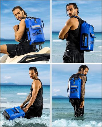 IDRYBAG Dry Bag Floating Waterproof Backpack 20L/30L/40L, Dry Bag Waterproof Backpack Shape, Dry Bag Kayak Waterproof Bag