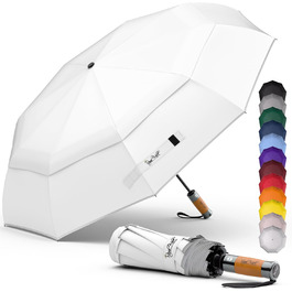 Чоловічий та жіночий парасолька Royal Walk: стійкий до вітру, автоматичний, з натуральним дерев'яним ручками