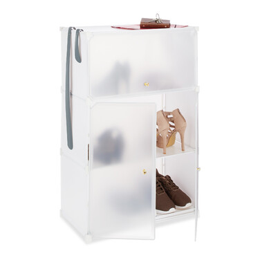 Relaxdays Shoe Cabinet Plastic
