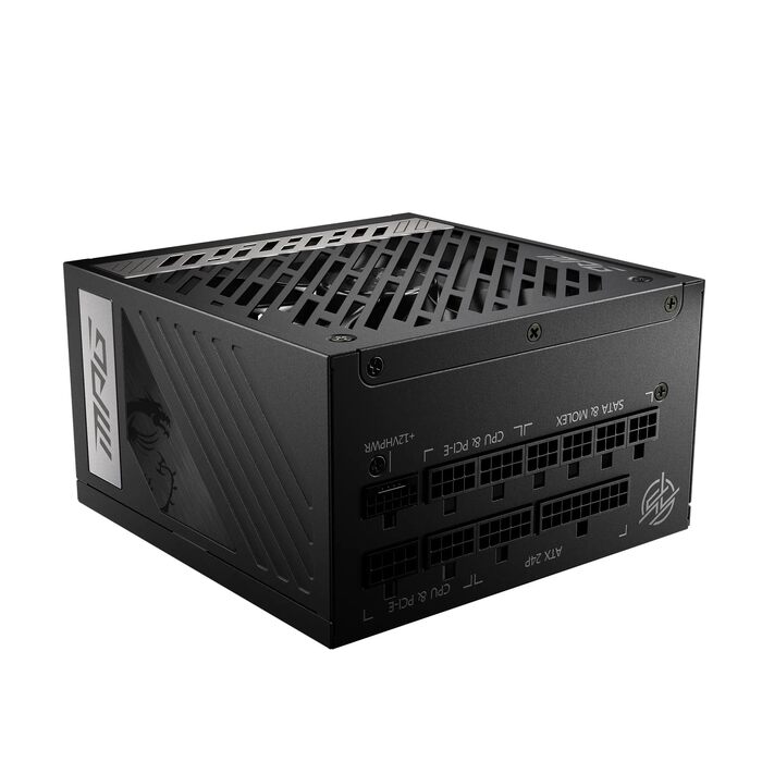 Блок живлення MSI MPG A1000G PCIE5 1000W, 80 Plus Gold, ATX 3.0, PCIe 5.0, повністю модульний