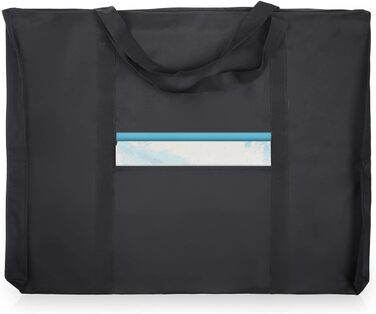 Портфоліо-сумка JJRING з дакрону, легка, чорна, 61x91 см (18''x24'') для художників