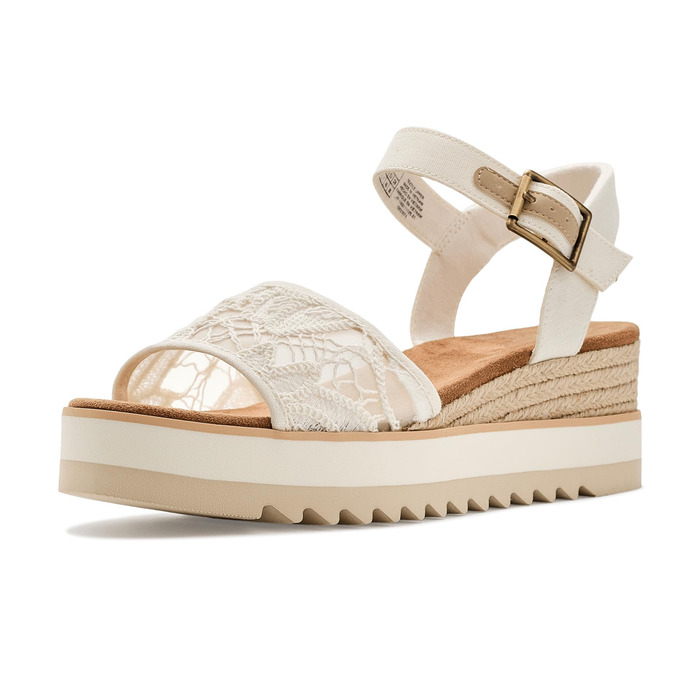 Пантолети жіночі TOMS Diana Egret Floral Crochet 41 EU - Стильні босоніжки з квітковим візерунком