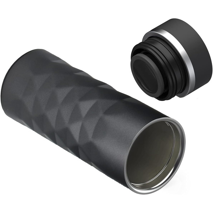 Термокружка Diamond з нержавіючої сталі Elasto Premium | 450 мл | Зберігає тепло та холод | Без BPA | Матова, блискуча (Шифер сірий)