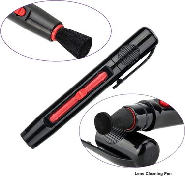 Набір для чищення камери 3-в-1: бляшка, пензлик, мікрофібра (DSLR, об'єктив)