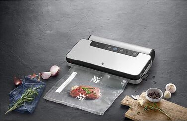 WMF Lono Vacuum Bags for Vacuum Sealer, 50-Piece Vacuum Bags, 20 x 30 cm, 4-Layer Film, Textured/Smooth Side, BPA-Free, Transparent