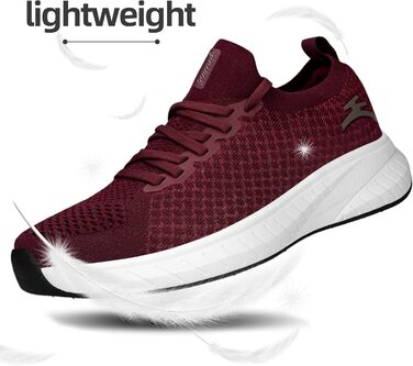 Жіночі спортивні кросівки для бігу та прогулянок. Легкі, дихаючі, стильні. Колір: бордовий, розмір EU 37