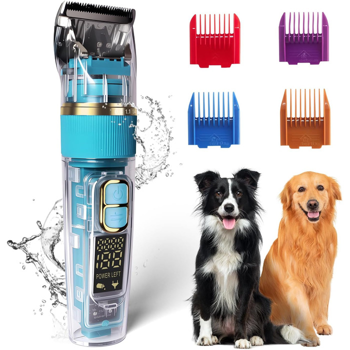 Машинка для стрижки собак Profi з титановими лезами: тиха, 3 швидкості, IPX5, акумулятор, швидка зарядка