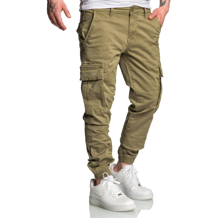 Чоловічі штани карго чинос джинси Herren R7020 оливкового кольору, розмір 33W