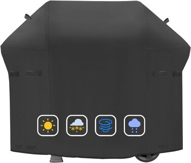 Чохол для гриля Weber Spirit I/II 200, 300 серії, 129 см, водонепроникний, важкий PU, модель 7139
