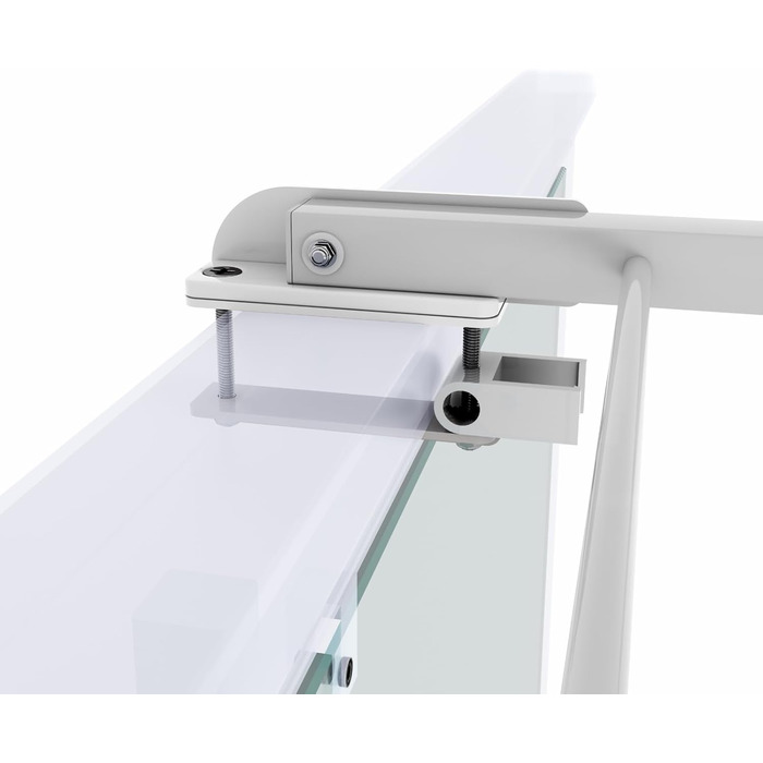 Сушарка для білизни Foxydry Duo для балкона, тераси та перил, біла, 102 см, нержавіюча сталь/алюміній