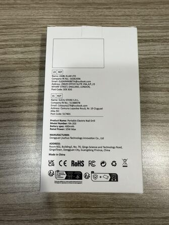 Електричний фрезер для нігтів 11 в 1, професійний, для гель та акрил, регулювання швидкості, манікюр та педикюр, фіолетовий