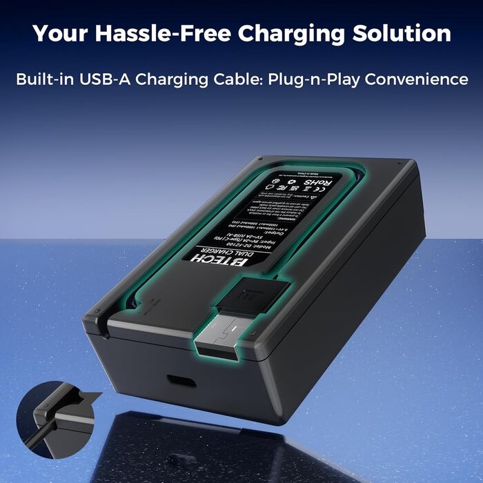 Акумулятор BTECH NP-FZ100 2600mAh (2 шт.) з USB-зарядним пристроєм для камер Sony з акумулятором NP-FZ100