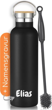 Термос-пляшка Milu з нержавіючої сталі 350мл, 500мл, 750мл, 1000мл (+3 кришки) з трубочкою, ізольована, для дітей та дорослих, для подорожей, не протікає (Оливковий, 350мл) Оливковий (500 мл, гравіювання)