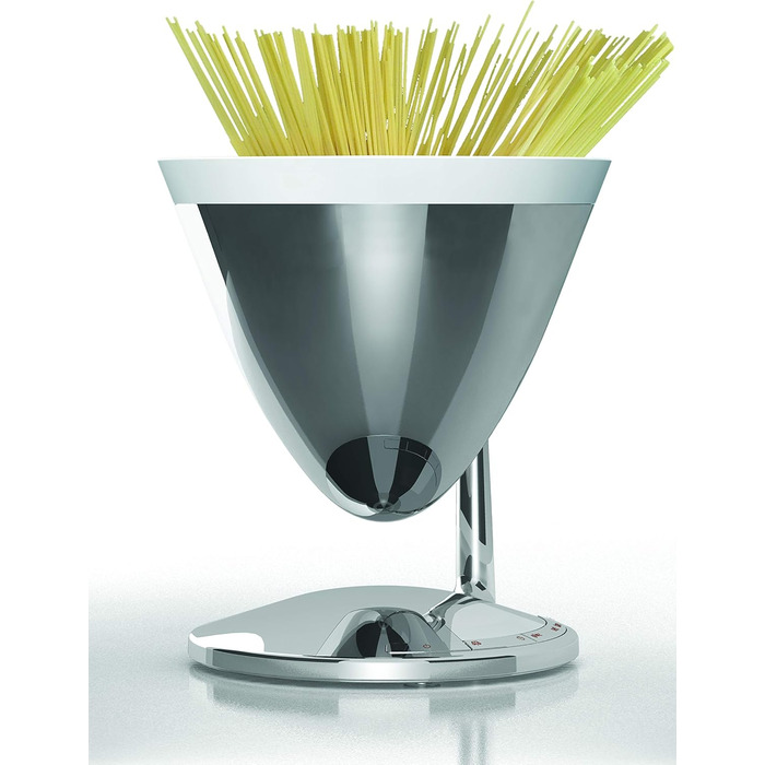 Кухонні ваги Bugatti Uma з таймером та електронним дисплеєм, 3 кг, хром