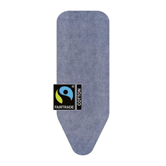 Набір Brabantia для гладіння: дошка для прасування, чохол з бавовни, джинсовий синій, розмір C (124 x 45 см)