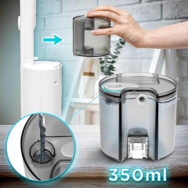 Електричний віник Duronic, бездротовий, 220W, 3 швидкості, акумулятор, 50 хв роботи, HEPA-фільтр, без мішка, білий