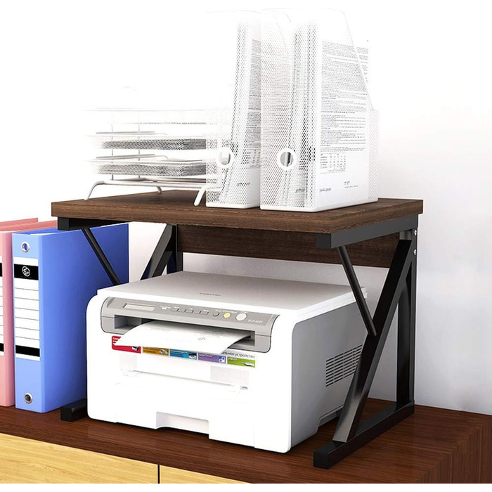 Кухонна полиця для мікрохвильової печі та тостера, органайзер для кухні (дуб/3 яруси) (чорний/2 яруси)