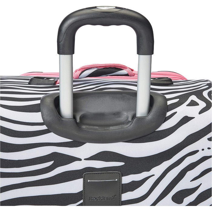 Набір валіз Rockland Softside, 4 шт. (14/20/24/28), Рожевий Зебра
