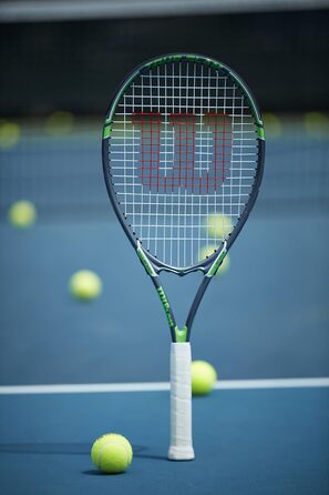 Тенісний ракеточний прилад Wilson Tour Slam для дорослих. Розмір ручки 3 - 4 3/8', зелений/чорний