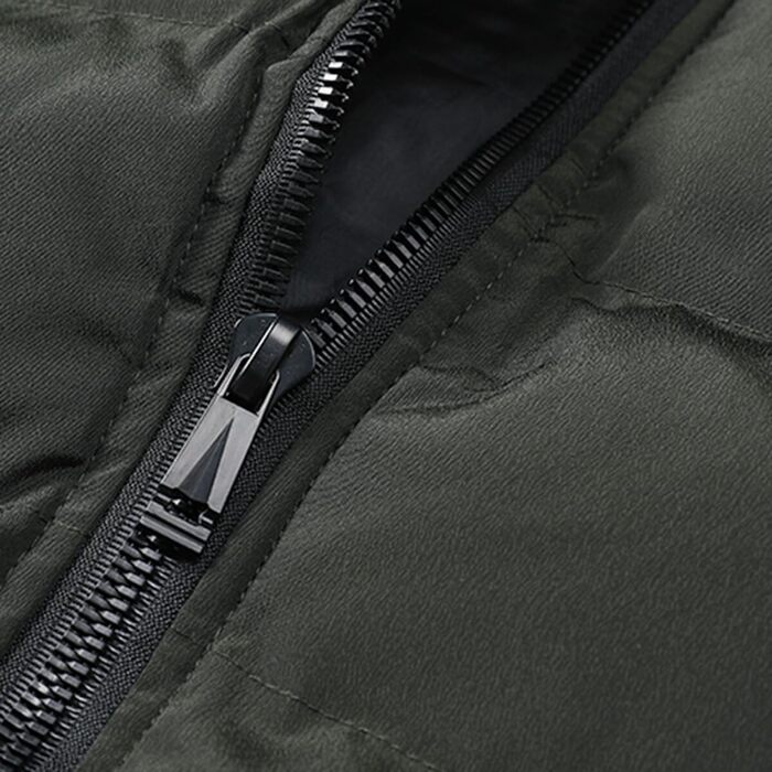 Чоловіча степкова жилетка YOUTHUP з капюшоном для активного відпочинку та зими, легка, вітронепроникна, армійного кольору (XXL)