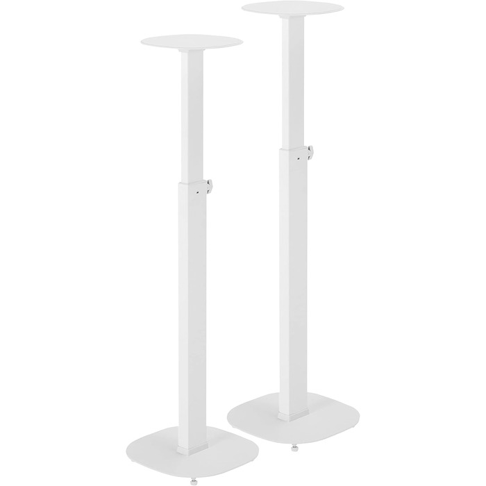 Підставки для колонок - 2 шт. Білі, висота 727-1171 мм, вантажопідйомність 10 кг кожна