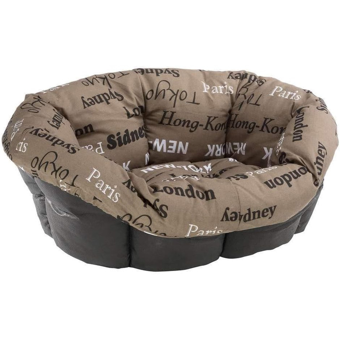 Килимок для собак та котів Ferplast SOFA 'CUSHION' - м'який, зручний, з бавовняною подушкою, сірий, 85 x 62 x 28,5 см