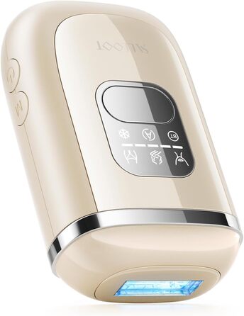 Пристрій для епіляції IPL 22J, 78W, з охолодженням сапфіром, для жінок, безболісна, для обличчя, бікіні, під пазухами, портативна (Champagner)