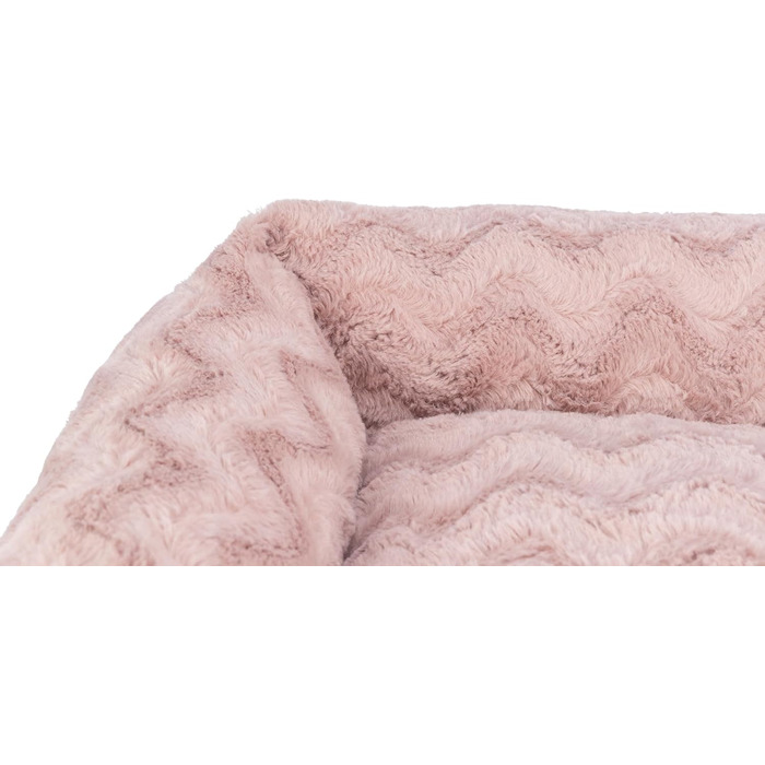 Ортопедичне собаче ліжко TRIXIE Vital Loki, рожевий, 65 x 50 см - м'яке ліжко з Memory Foam для собак, захищає суглоби