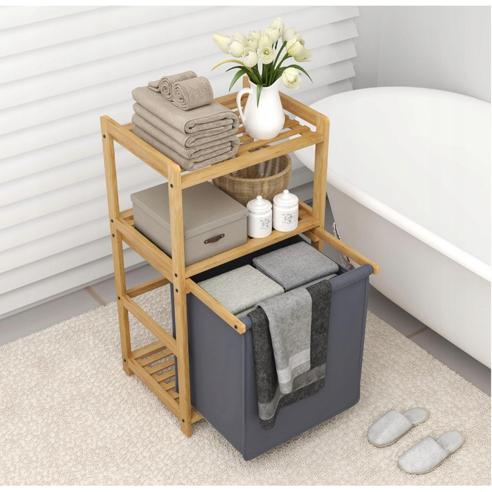 Кошик для білизни Fexplendid, ємність 50 л, 80 x 43 x 33 см