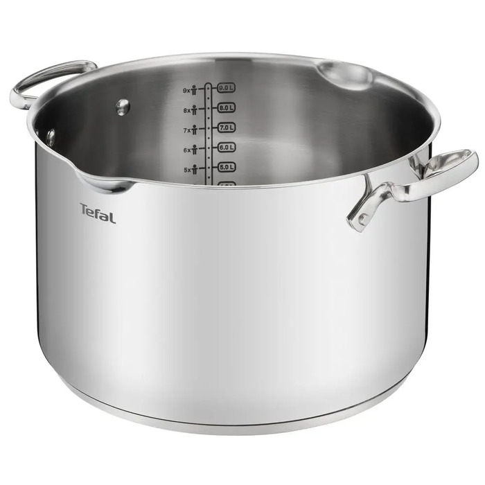 Каструля традиційна Tefal Duetto+ 10,1 л, нержавіюча сталь, 28 см, з антипригарним покриттям