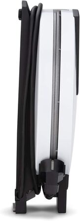 Вафельниця Cloer 1200 Вт для класичних вафель XXL, 19,5 см, сталева, біла, без сигналу