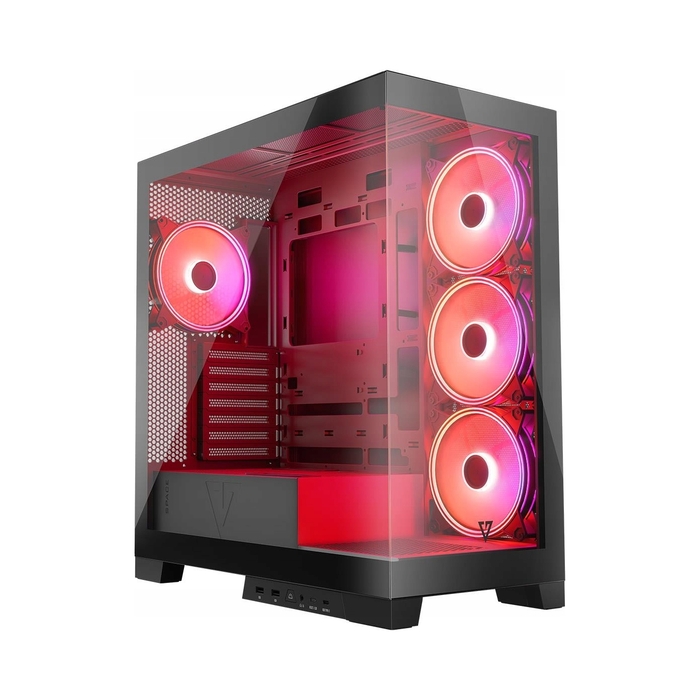 Корпус для комп'ютера Modecom Volcano Space Apex ARGB ATX MIDI 4x140мм, Чорний